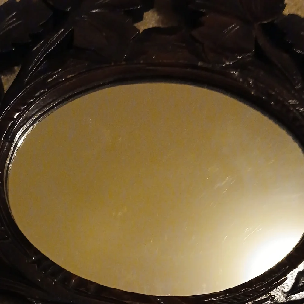 Vintage Leaf Design Wall Mirror